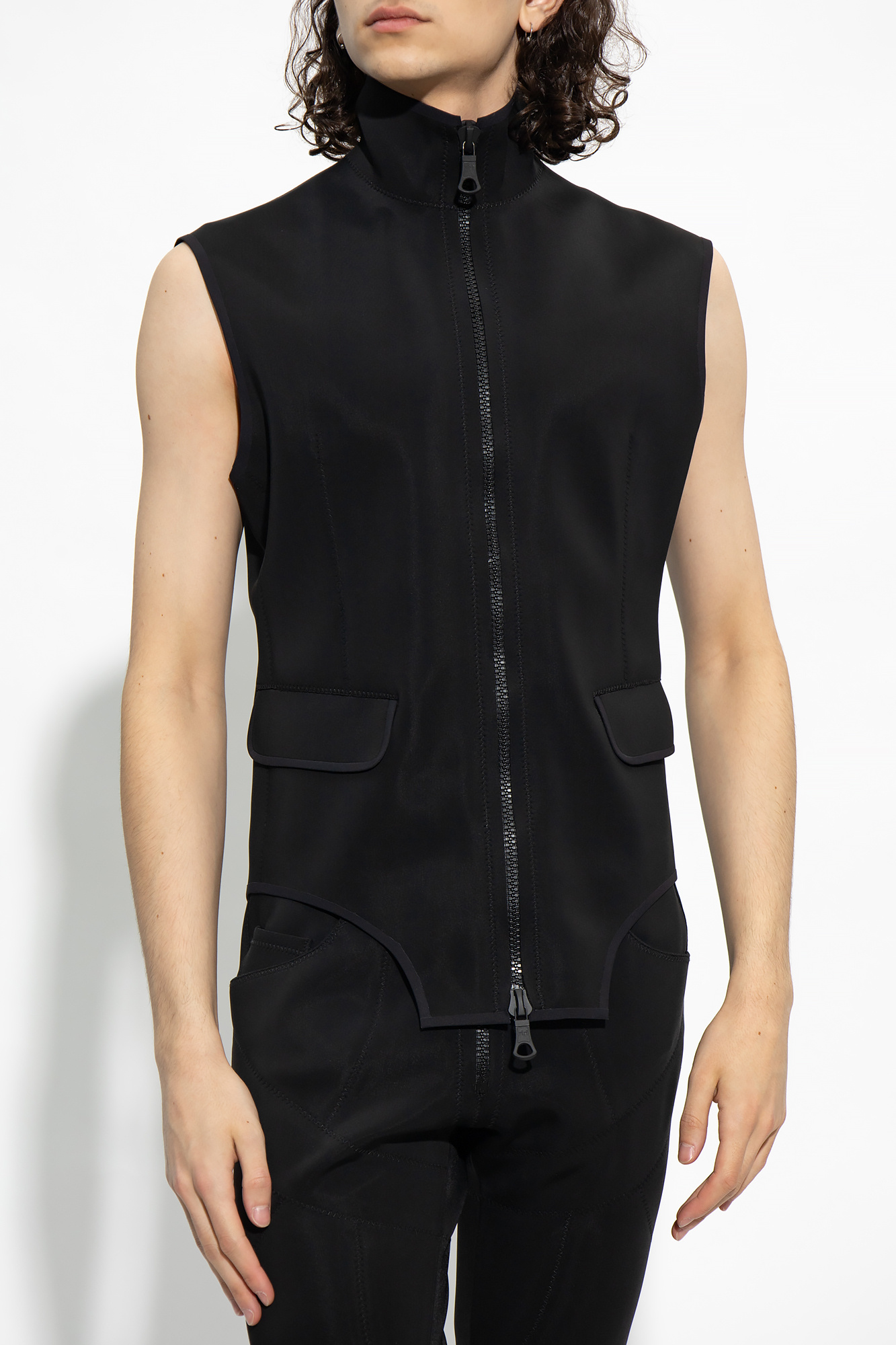 Black Vest with high neck Dsquared2 VbjdevelopmentsShops Spain